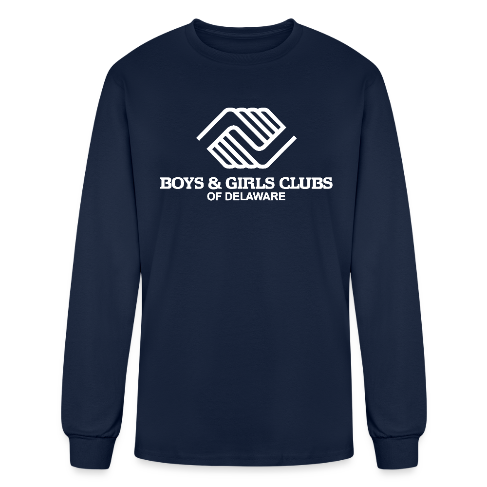 LOGO ONLY Men's Long Sleeve T-Shirt - navy