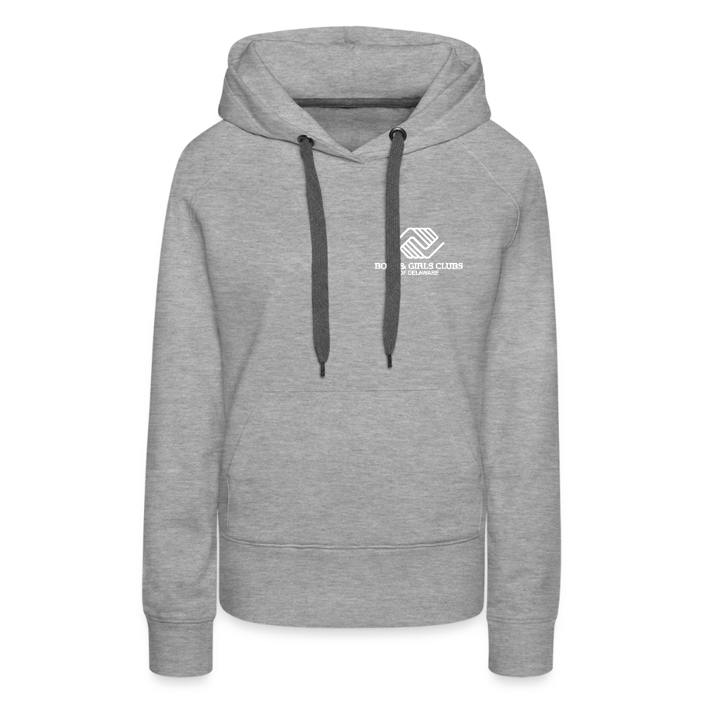 LOGO ONLY Women’s Premium Hoodie - heather grey