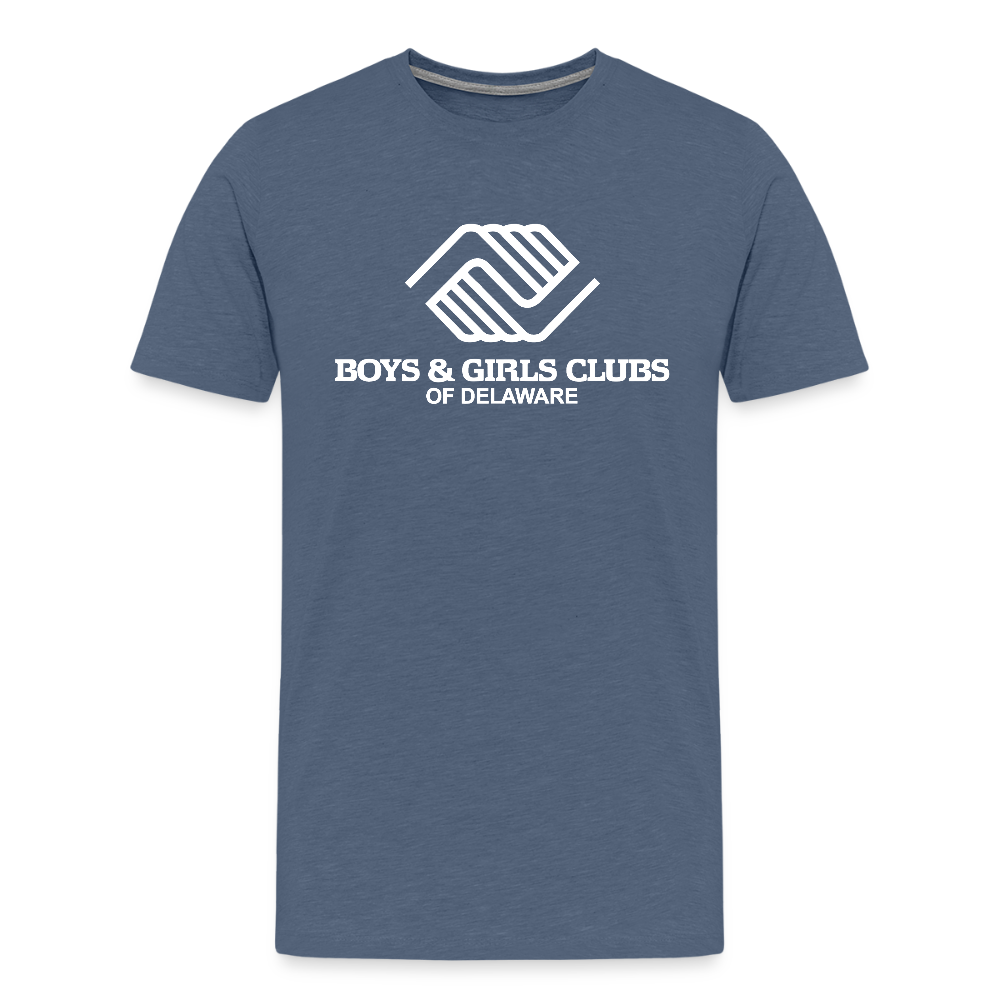 LOGO ONLY Men's Premium T-Shirt - heather blue