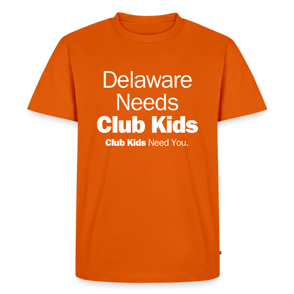 Delaware Needs Club Kids Men's Premium T-Shirt - orange 