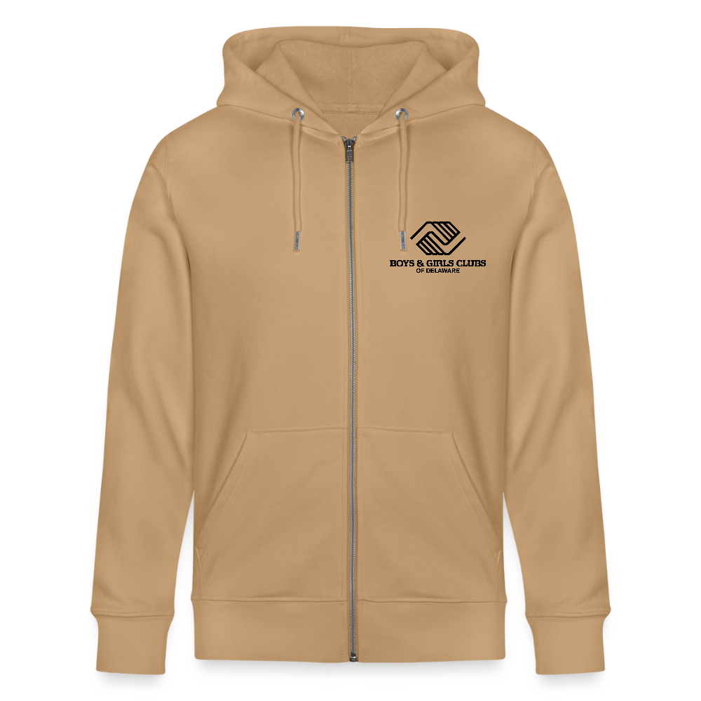 LOGO ONLY Stanley/Stella Cultivator Organic Zip Hoodie - latte
