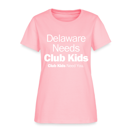 Delaware Needs Club Kids Women's T-Shirt - pink