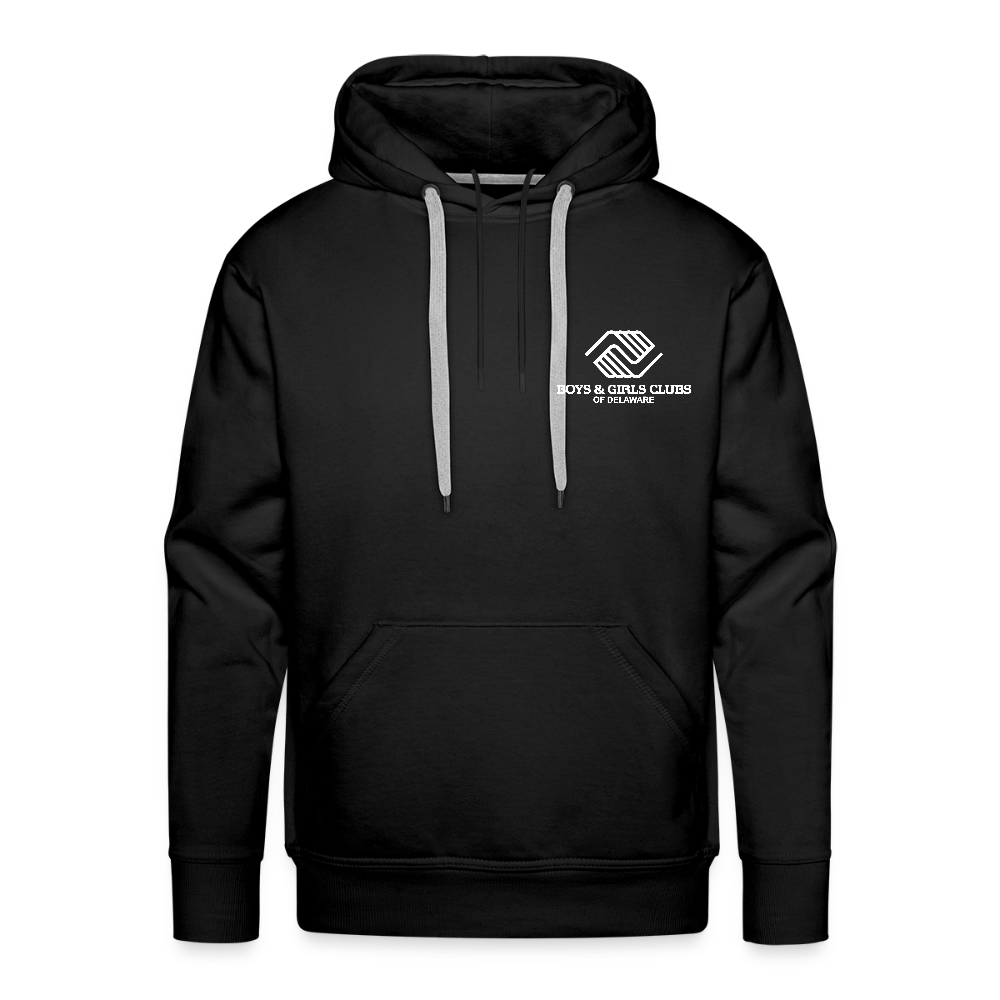 LOGO ONLY Men’s Premium Hoodie - black
