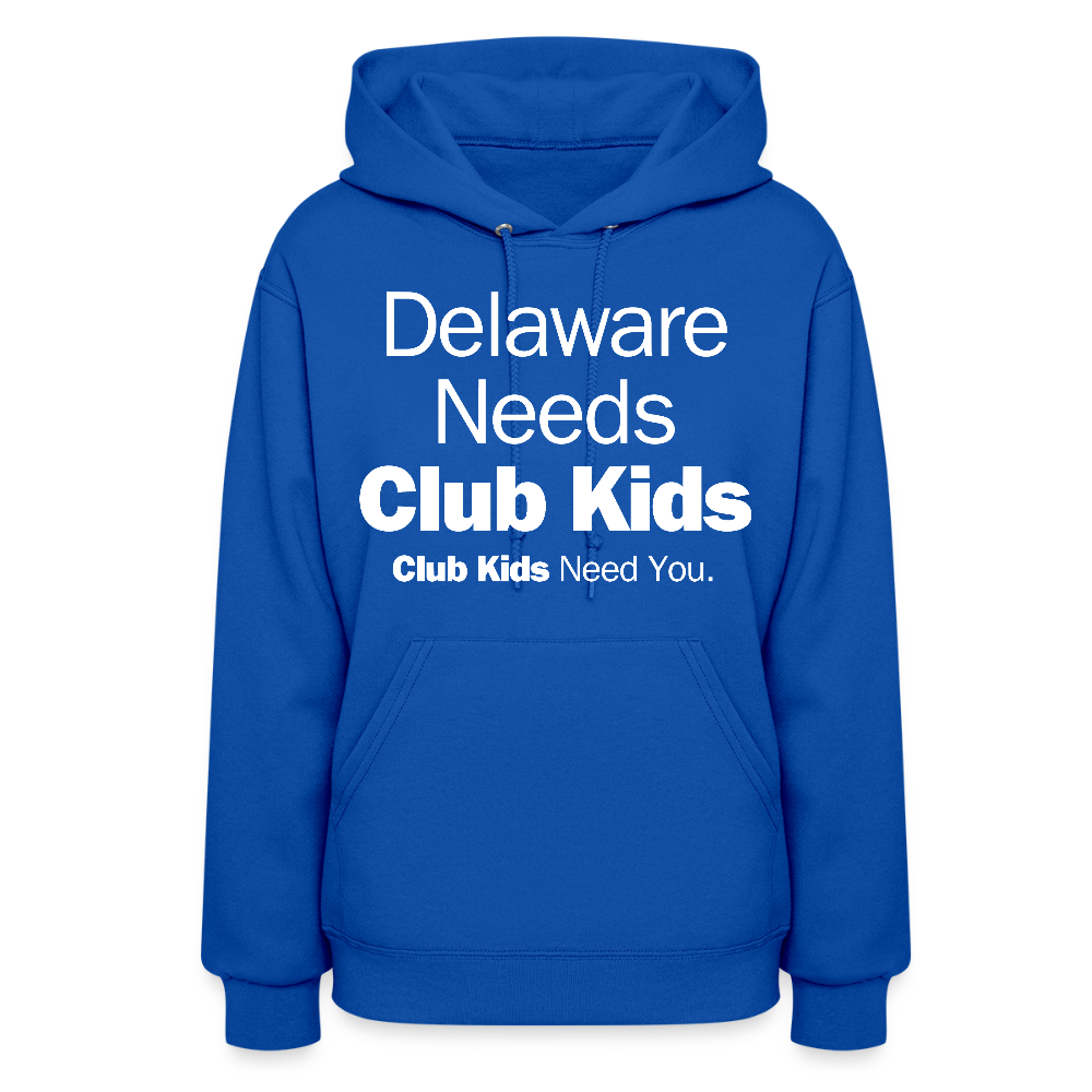 Delaware Needs Club Kids Women's Hoodie - royal blue