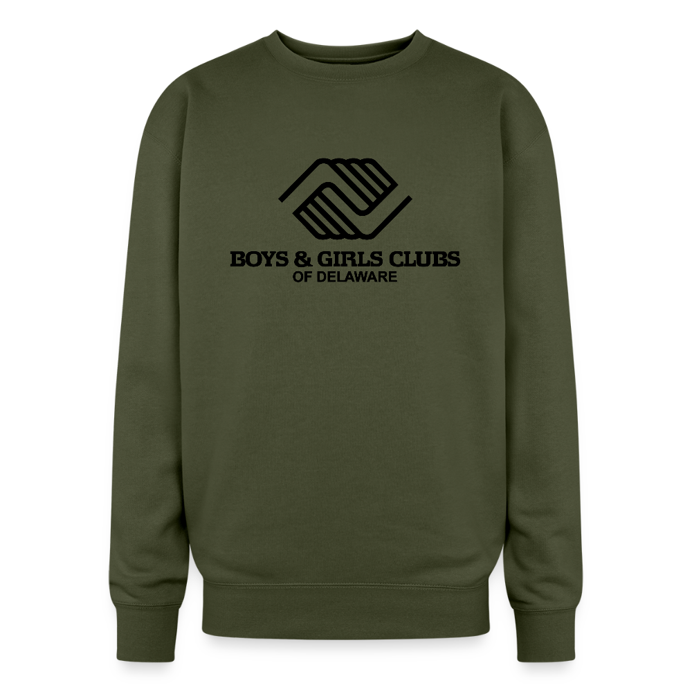 LOGO ONLY Oversized Crewneck Sweatshirt - olive green