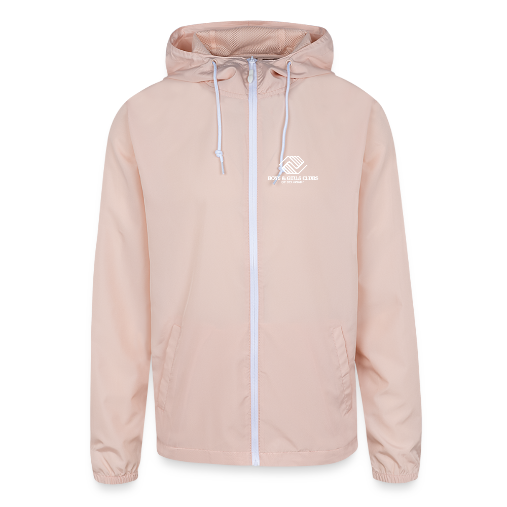 LOGO ONLY Unisex Lightweight Windbreaker Jacket - blush pink 