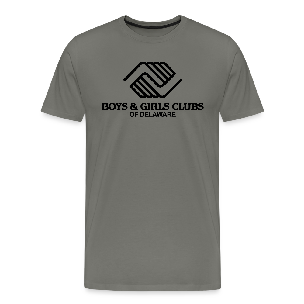 LOGO ONLY Men's Premium T-Shirt - asphalt gray