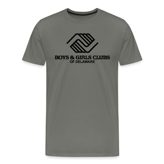 LOGO ONLY Men's Premium T-Shirt - asphalt gray