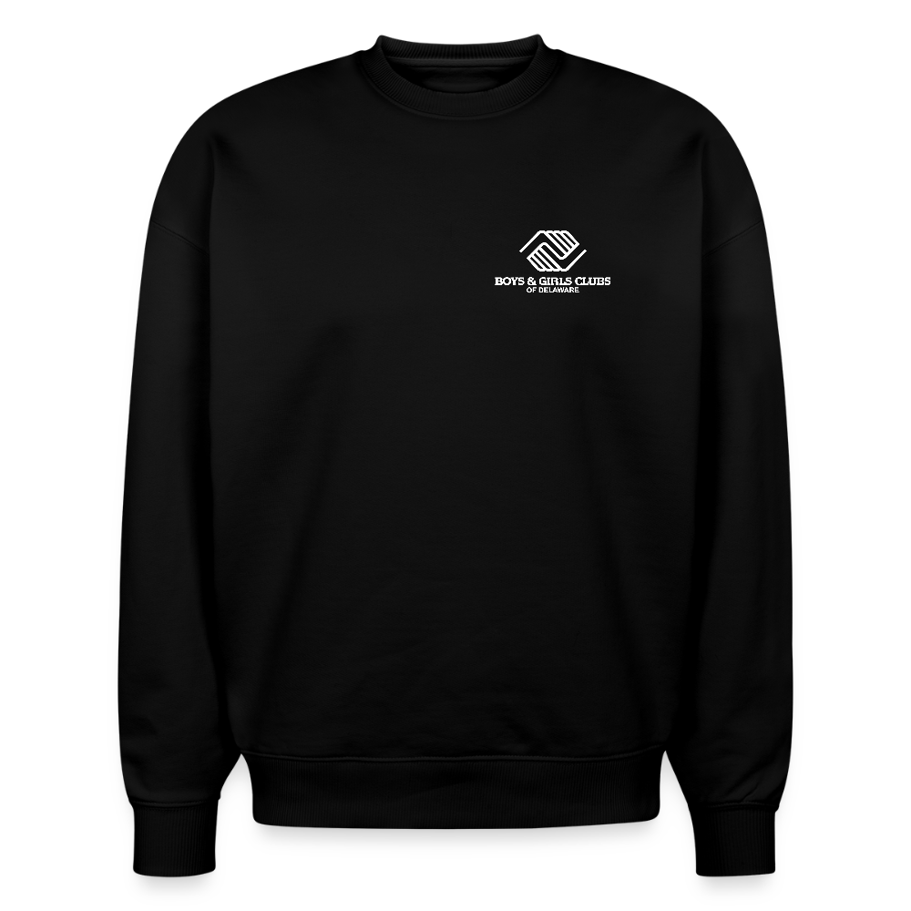 BGCDE Club Kids Need You Stanley/Stella Radder Unisex Oversized Organic Sweatshirt - black