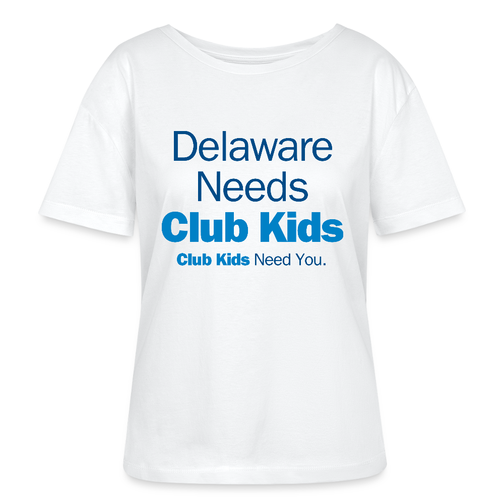 Delaware Needs Club Kids Stanley/Stella Serena Women’s Relaxed Organic T-Shirt - white