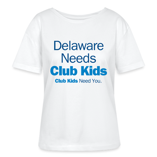 Delaware Needs Club Kids Stanley/Stella Serena Women’s Relaxed Organic T-Shirt - white