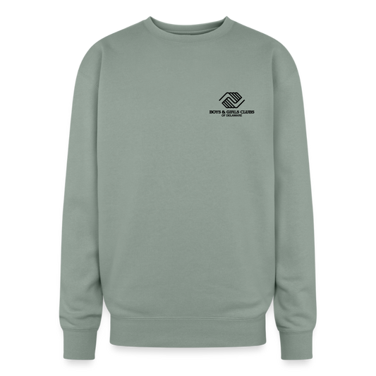 BGCDE Club Kids Need You BLUE - Dual Sided Oversized Crewneck Sweatshirt - sage