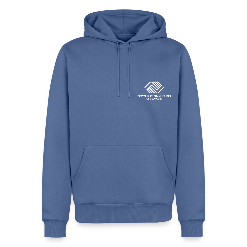 LOGO ONLY Men’s Premium Hoodie - stone blue 
