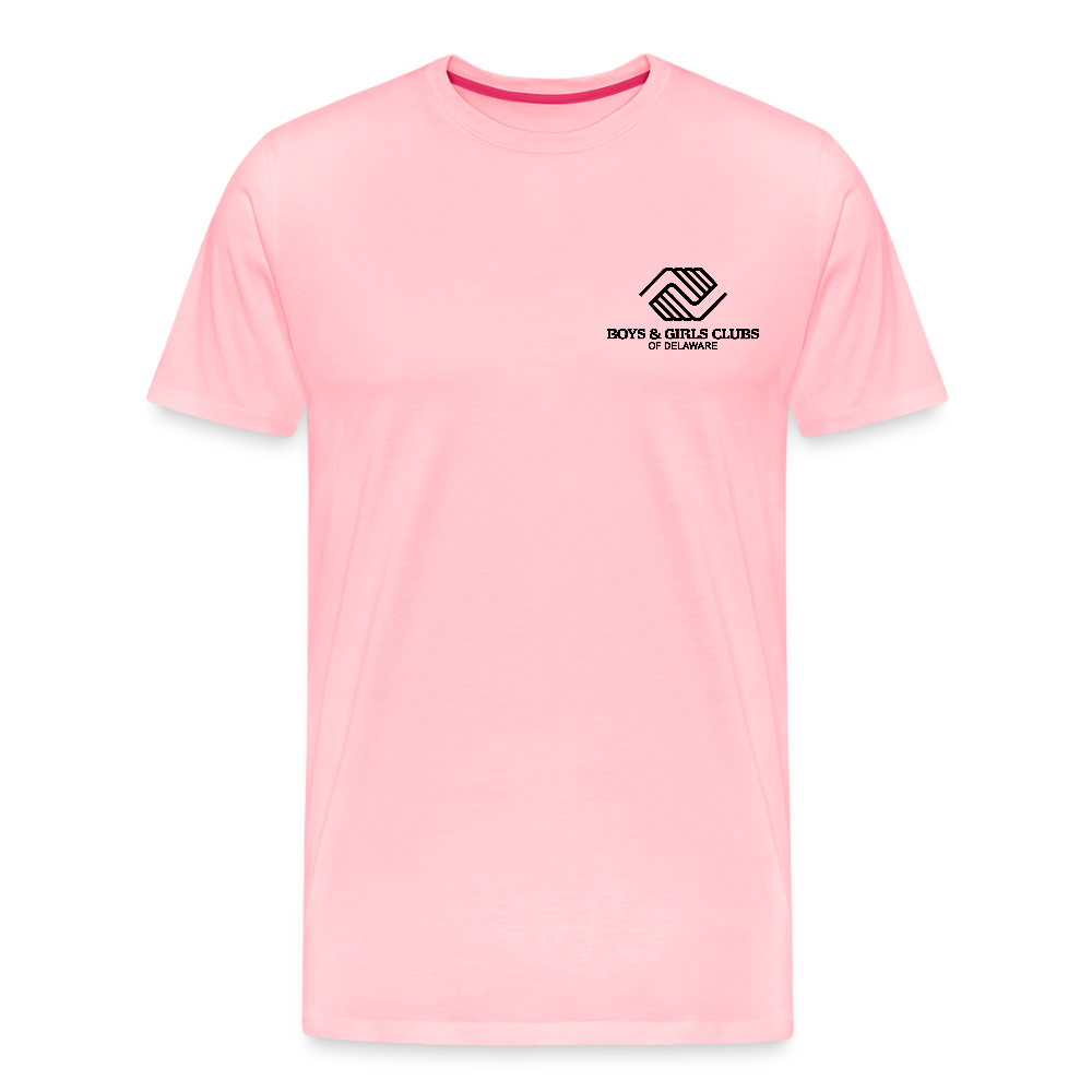 LOGO ONLY Men's Premium T-Shirt - pink