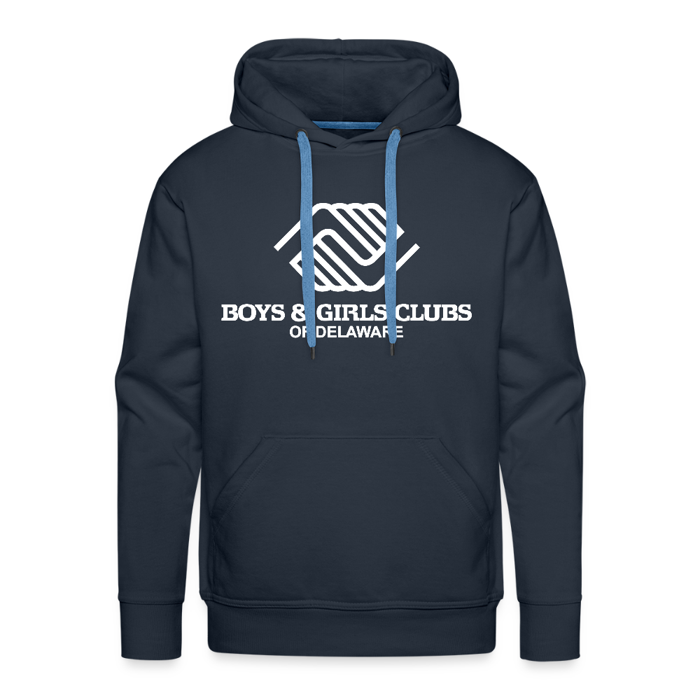 LOGO ONLY Men’s Premium Hoodie - navy
