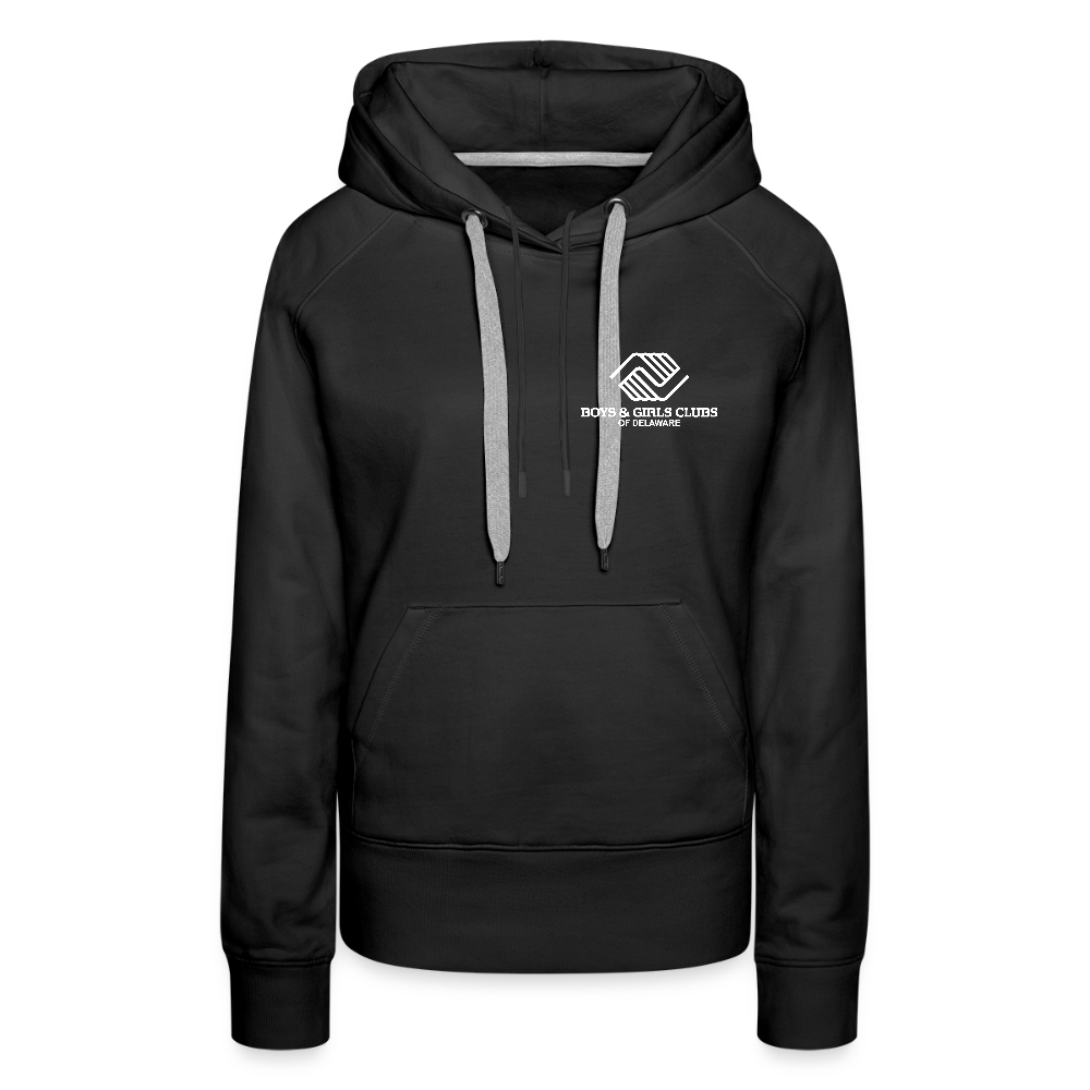 LOGO ONLY Women’s Premium Hoodie - black