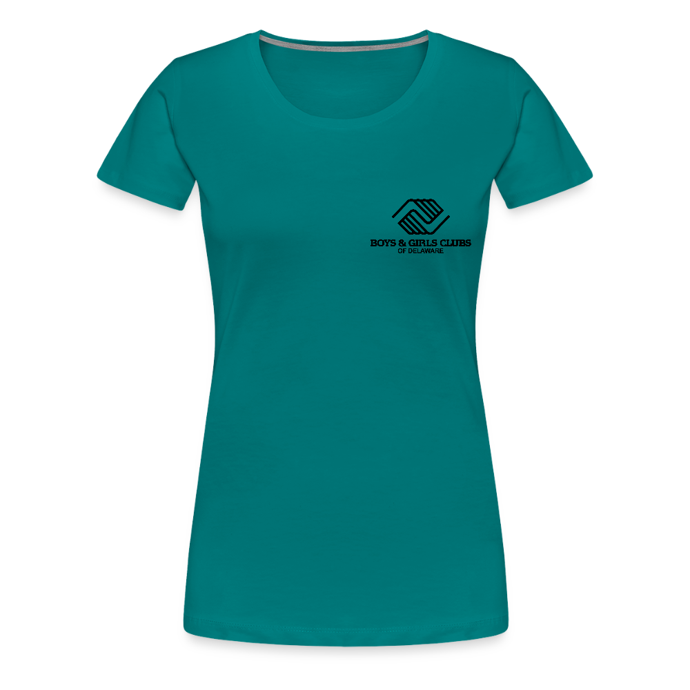 LOGO ONLY Women’s Premium T-Shirt - teal