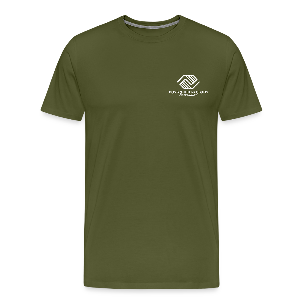 LOGO ONLY Men's Premium T-Shirt - olive green