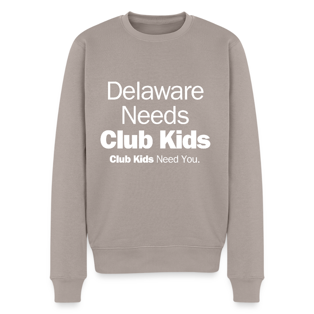 Delaware Needs Club Kids Men’s Premium Sweatshirt - taupe