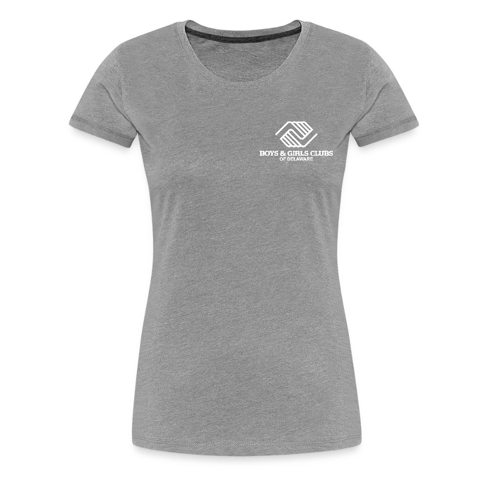 LOGO ONLY Women’s Premium T-Shirt - heather gray