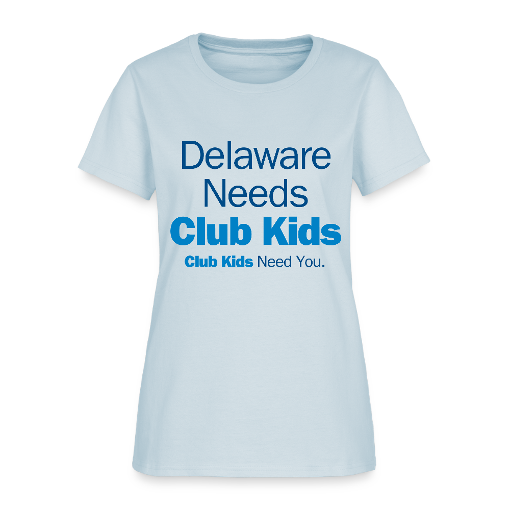 Delaware Needs Club Kids Women's T-Shirt - light blue