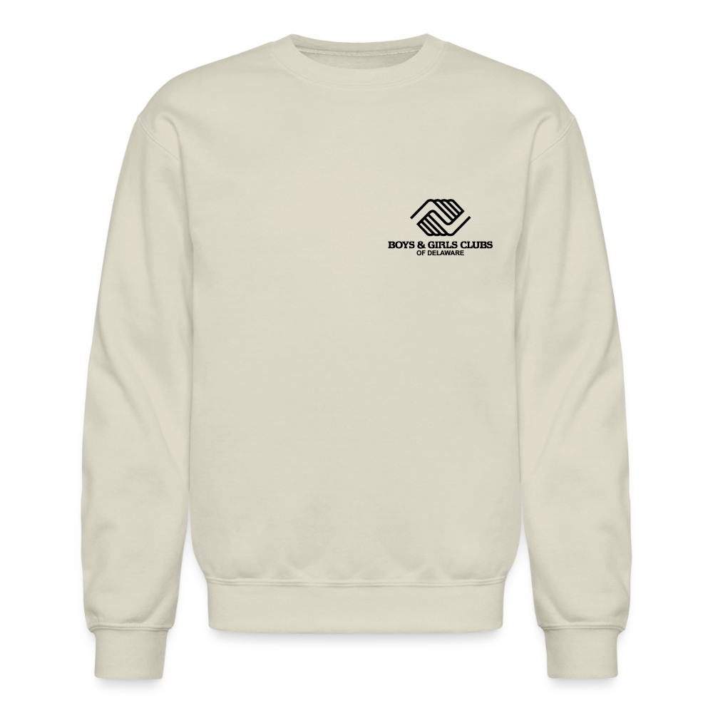 BGCDE Club Kids Need You Blue- Dual Sided Crewneck Sweatshirt - Sand