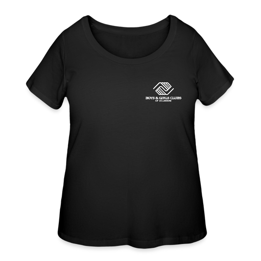 LOGO ONLY Women’s Curvy T-Shirt - black