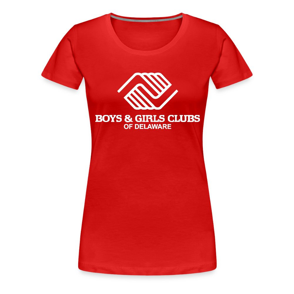 LOGO ONLY Women’s Premium T-Shirt - red