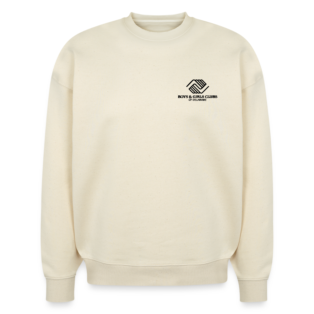 LOGO ONLY Stanley/Stella Radder Unisex Oversized Organic Sweatshirt - natural raw