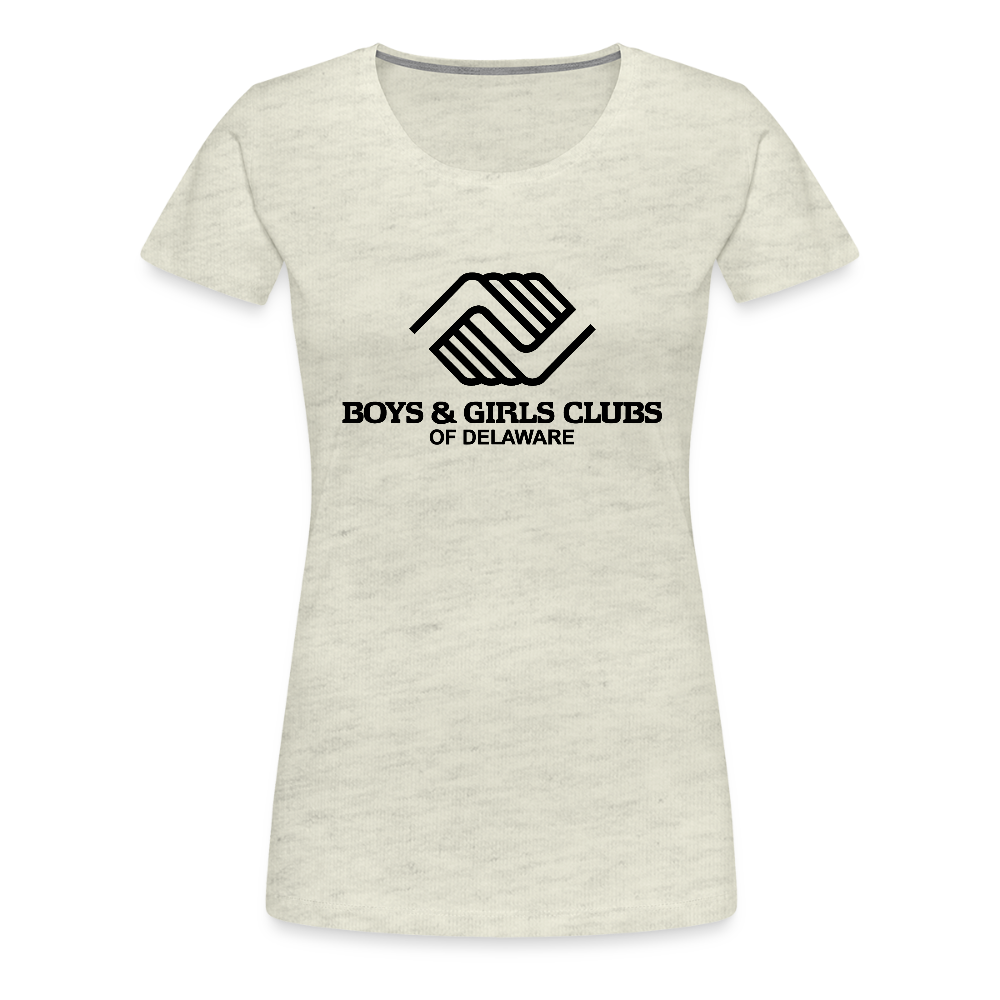 LOGO ONLY Women’s Premium T-Shirt - heather oatmeal