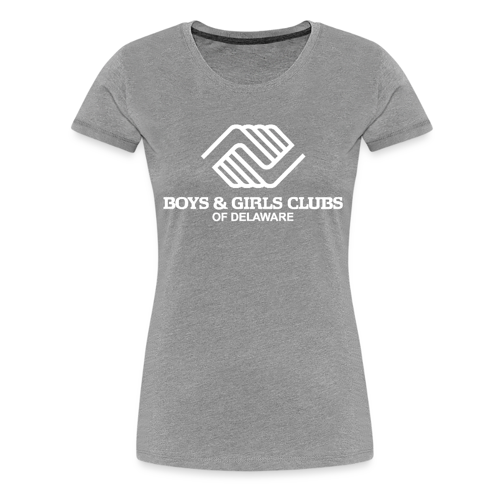 LOGO ONLY Women’s Premium T-Shirt - heather gray