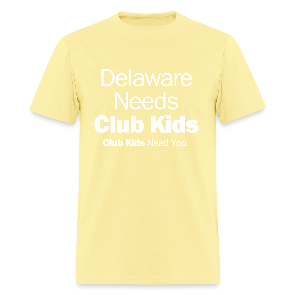 Delaware Needs Club Kids Men's T-Shirt | GILDAN 5000 - cornsilk
