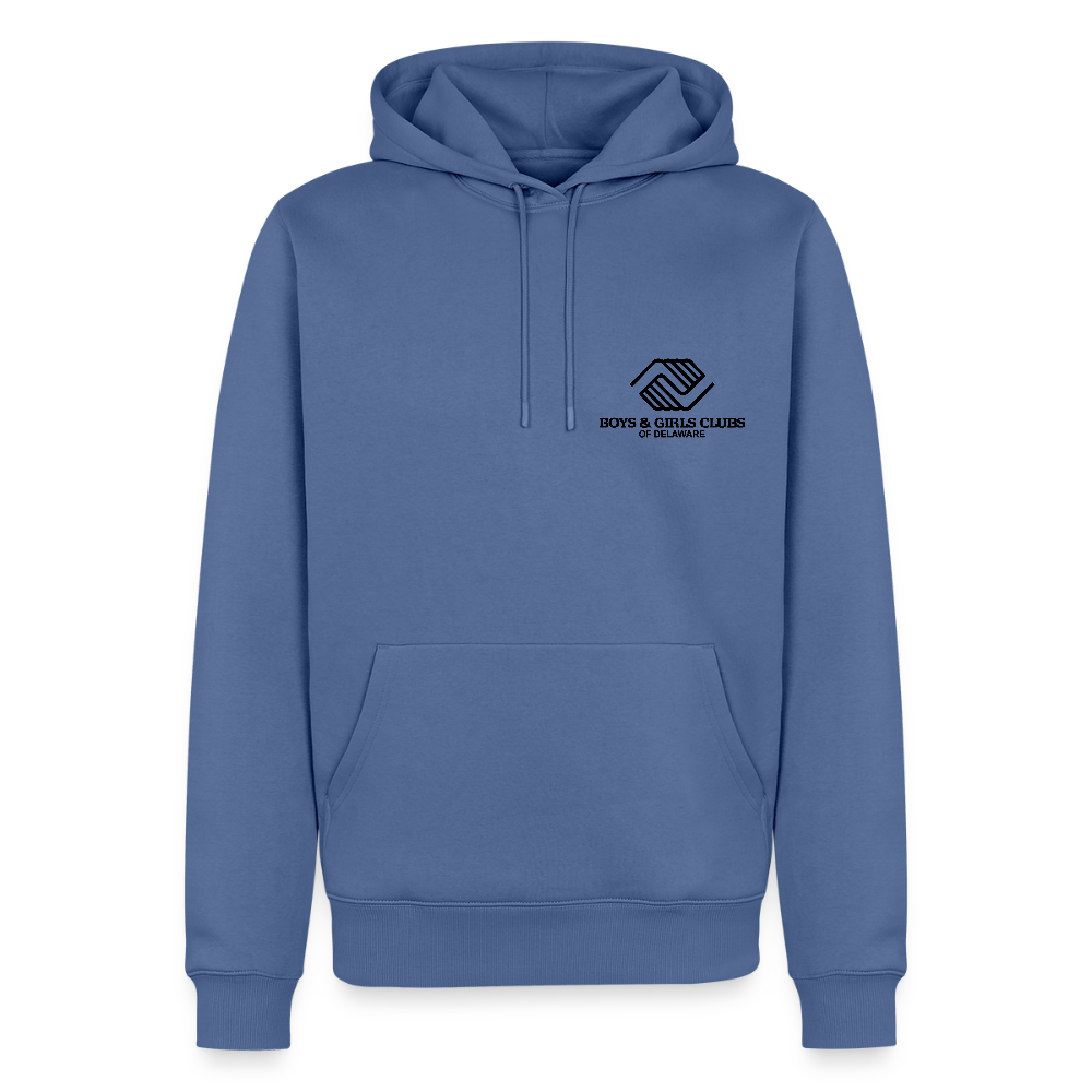 LOGO ONLY Men’s Premium Hoodie - stone blue 
