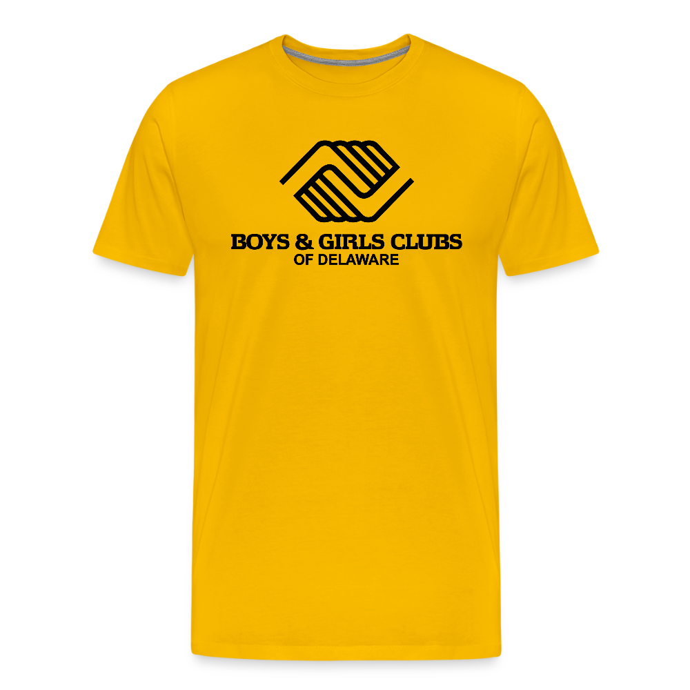 LOGO ONLY Men's Premium T-Shirt - sun yellow
