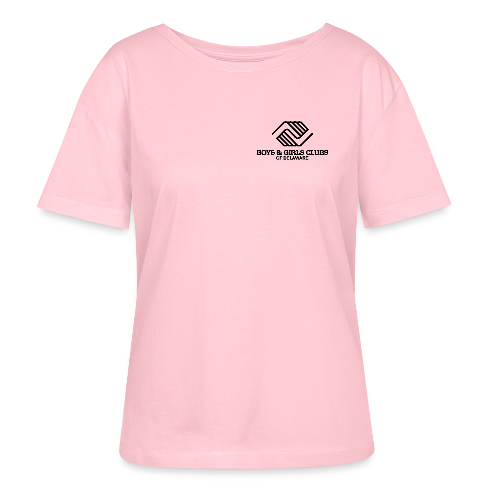 LOGO ONLY Stanley/Stella Serena Women’s Relaxed Organic T-Shirt - pale pink