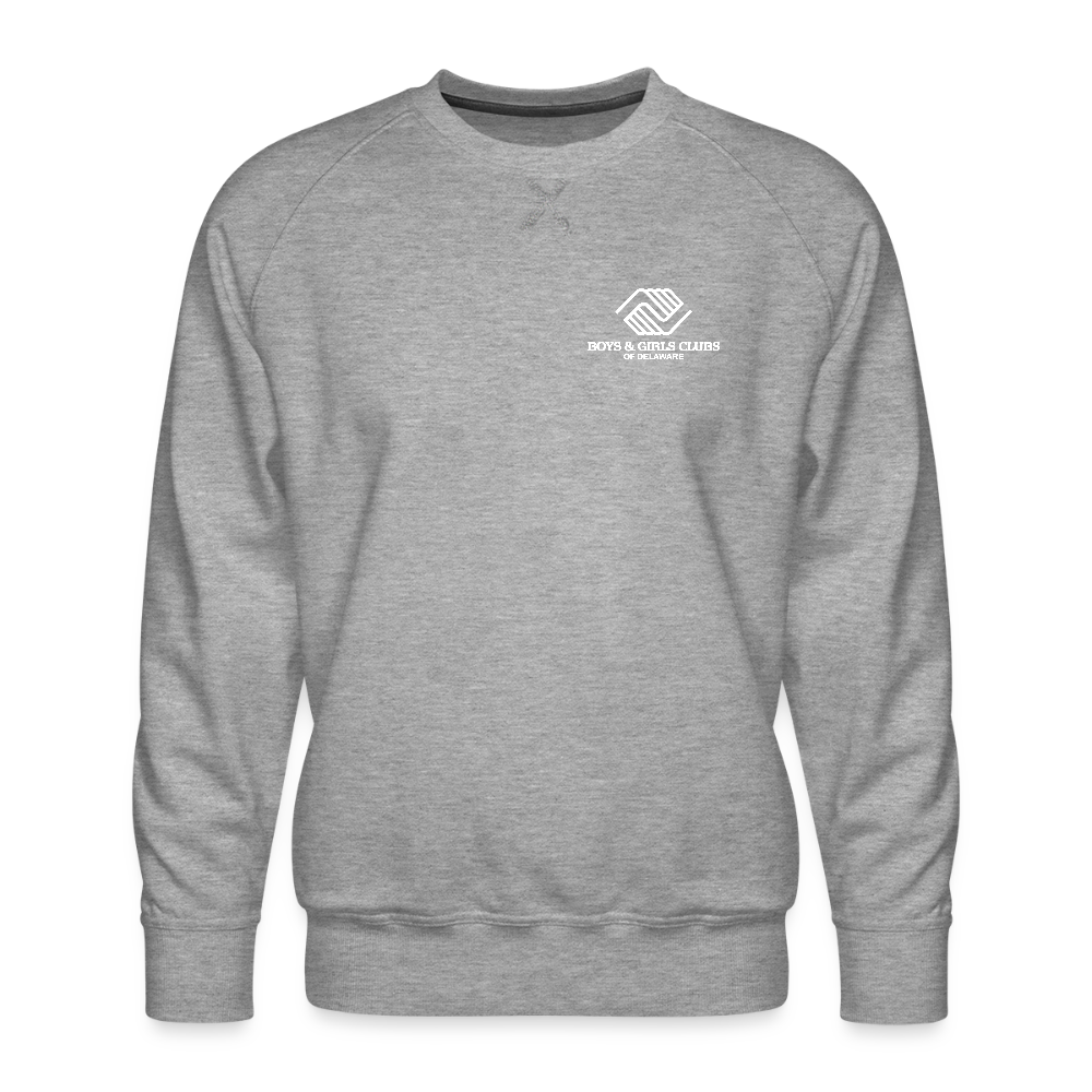 LOGO ONLY Men’s Premium Sweatshirt - heather grey