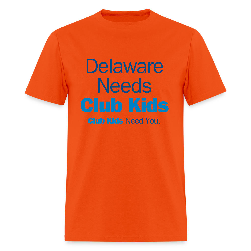 Delaware Needs Club Kids Men's T-Shirt | GILDAN 5000 - orange