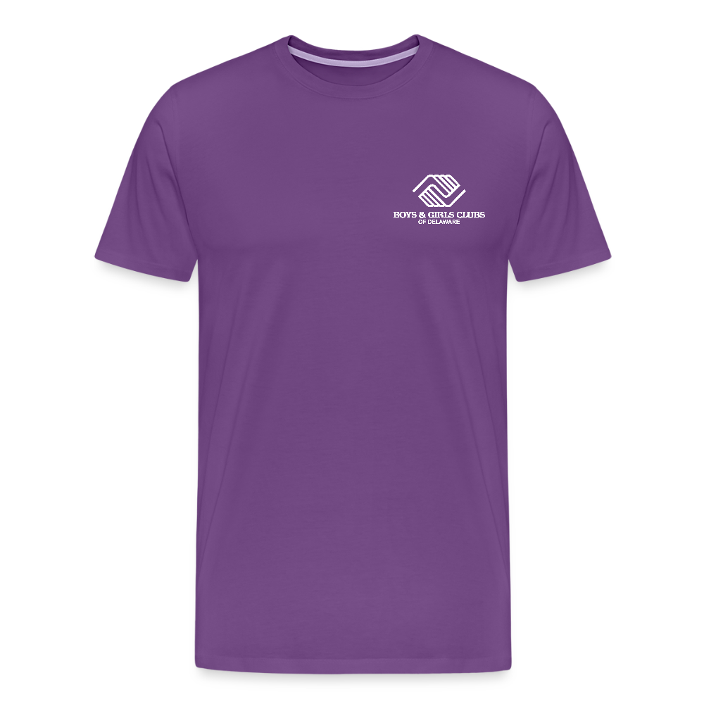 LOGO ONLY Men's Premium T-Shirt - purple