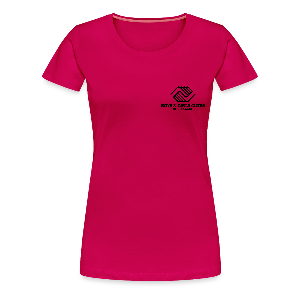 LOGO ONLY Women’s Premium T-Shirt - dark pink