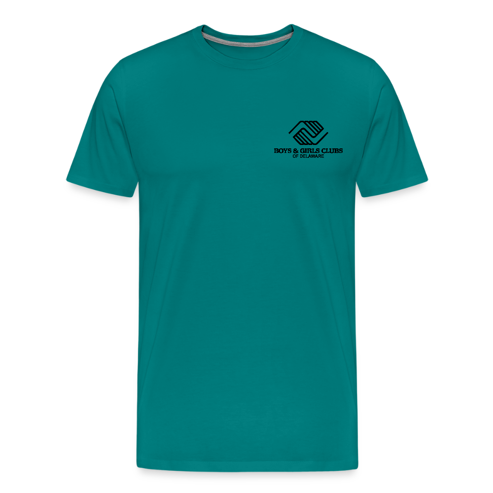 LOGO ONLY Men's Premium T-Shirt - teal