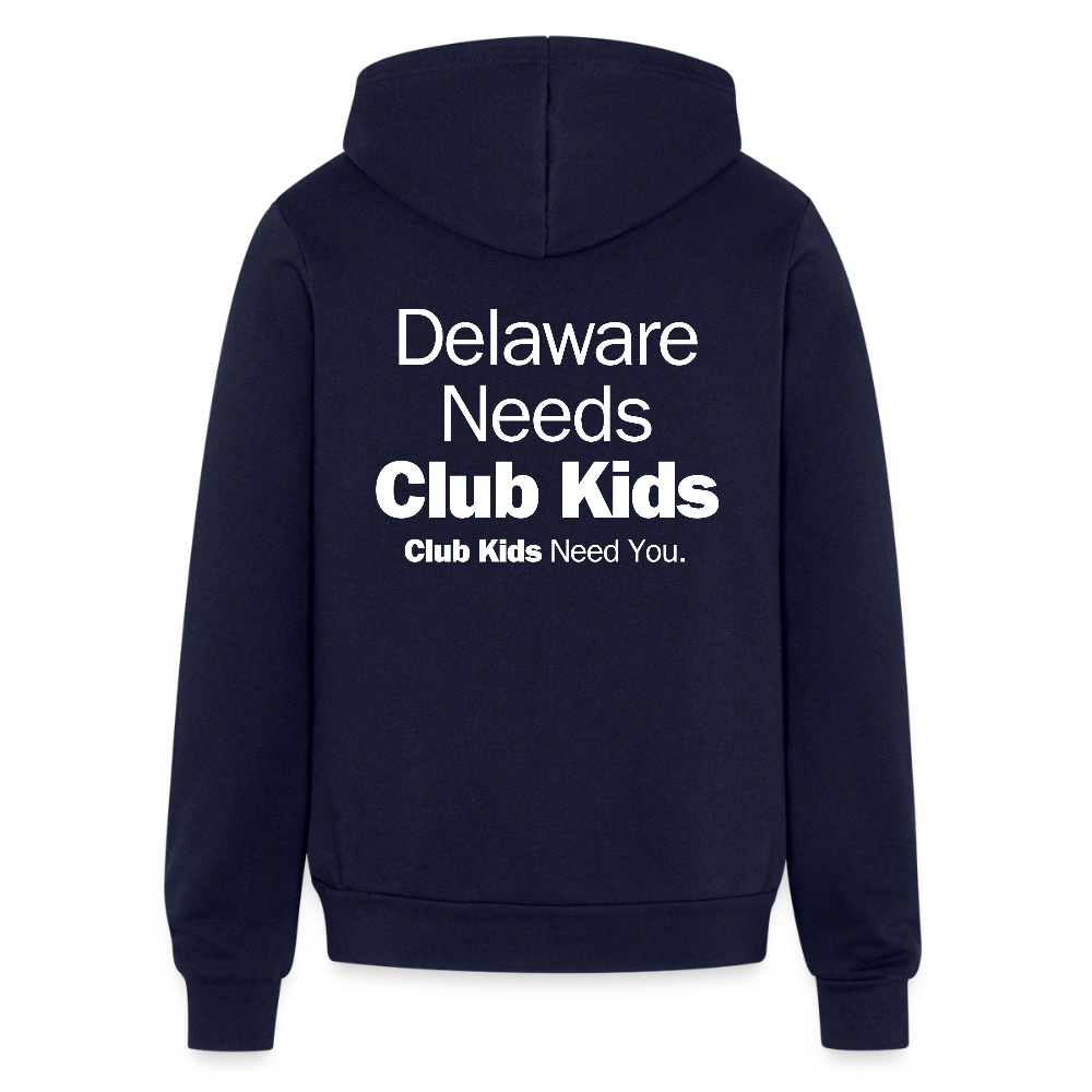 BGCDE Club Kids Need You Unisex Full Zip Hoodie - navy