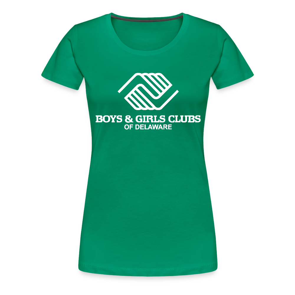 LOGO ONLY Women’s Premium T-Shirt - kelly green