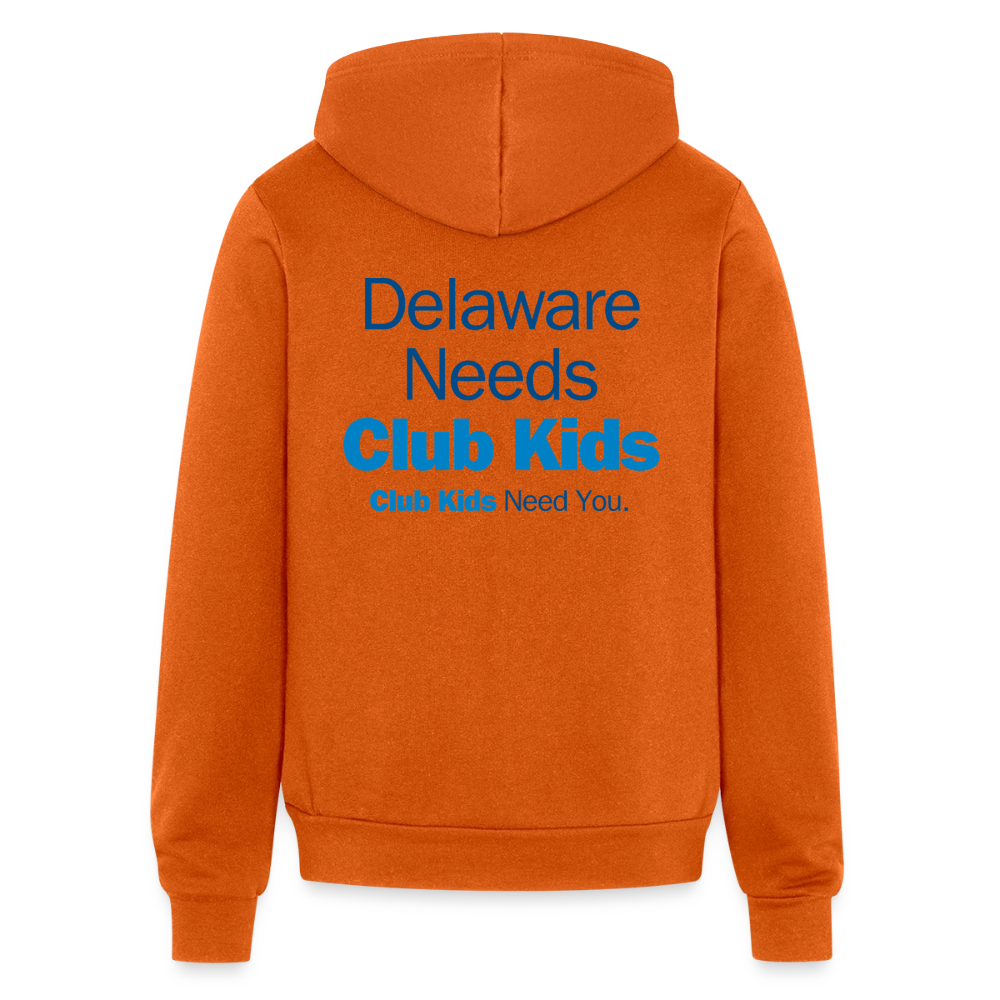 BGCDE Club Kids Need You BLUE - Dual Sided Unisex Full Zip Hoodie - autumn