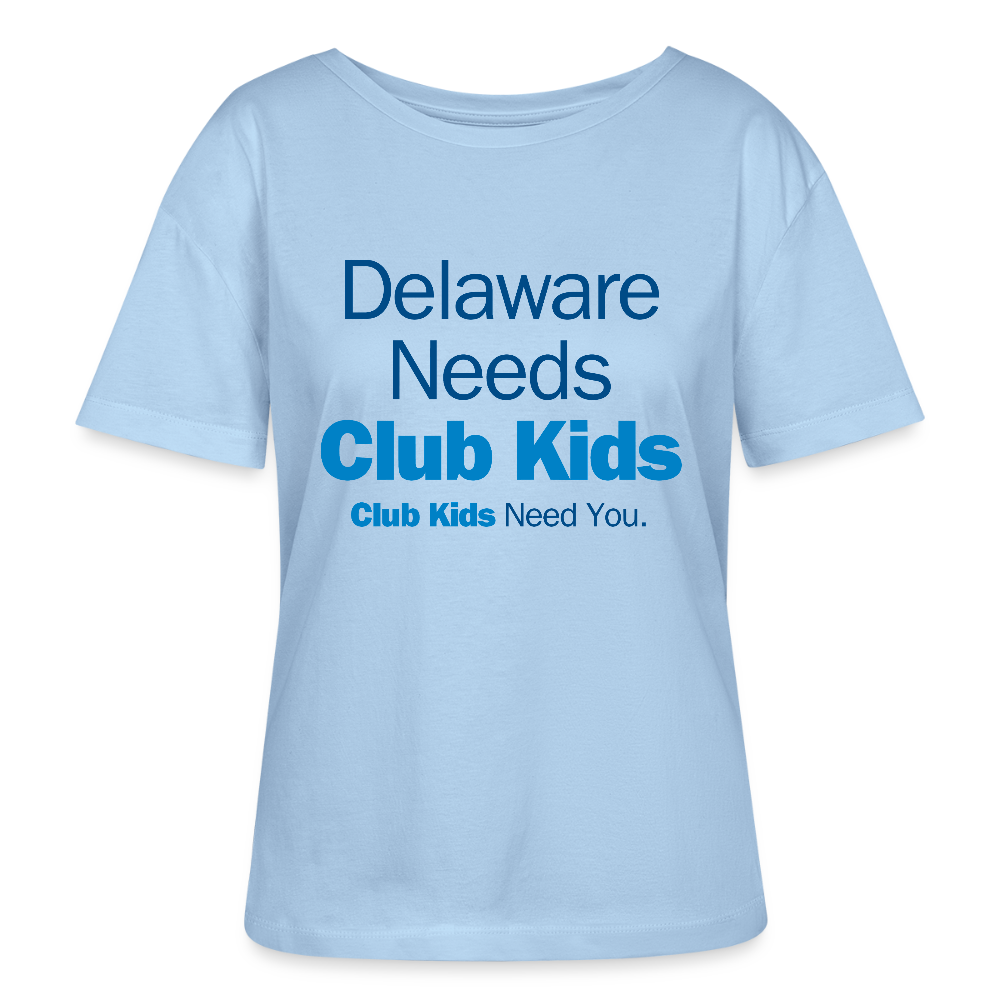 Delaware Needs Club Kids Stanley/Stella Serena Women’s Relaxed Organic T-Shirt - blue soul