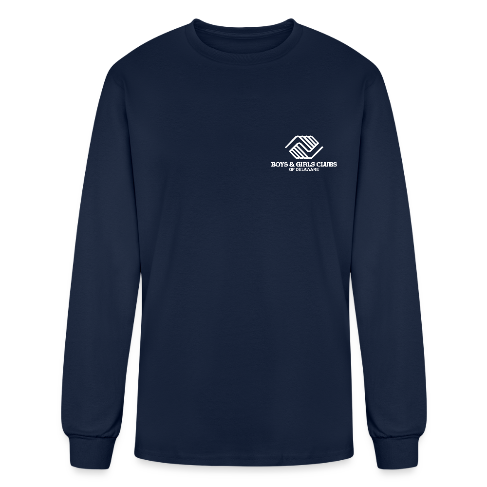 LOGO ONLY Men's Long Sleeve T-Shirt - navy