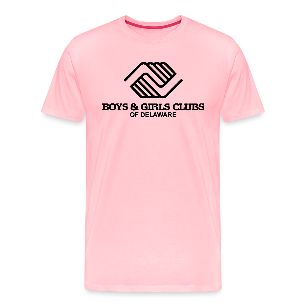LOGO ONLY Men's Premium T-Shirt - pink