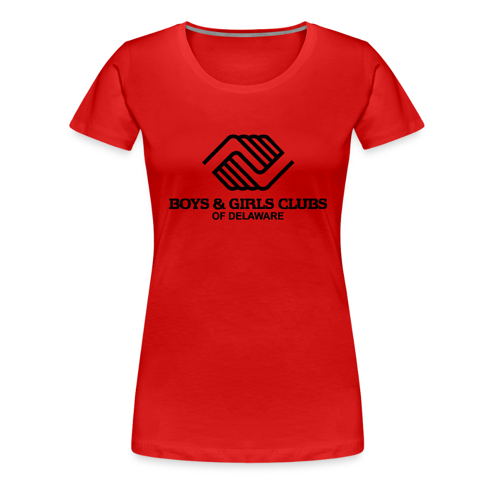 LOGO ONLY Women’s Premium T-Shirt - red
