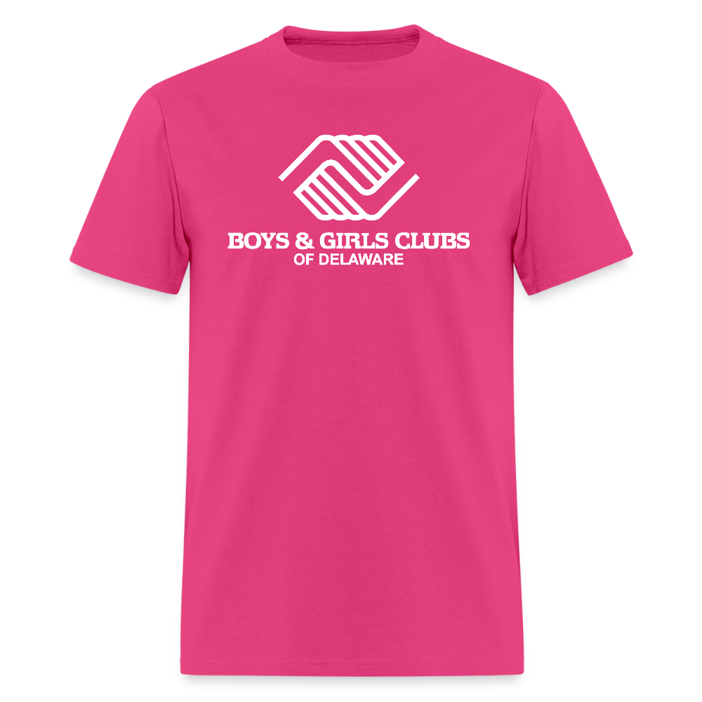 LOGO ONLY Men's T-Shirt | GILDAN 5000 - fuchsia