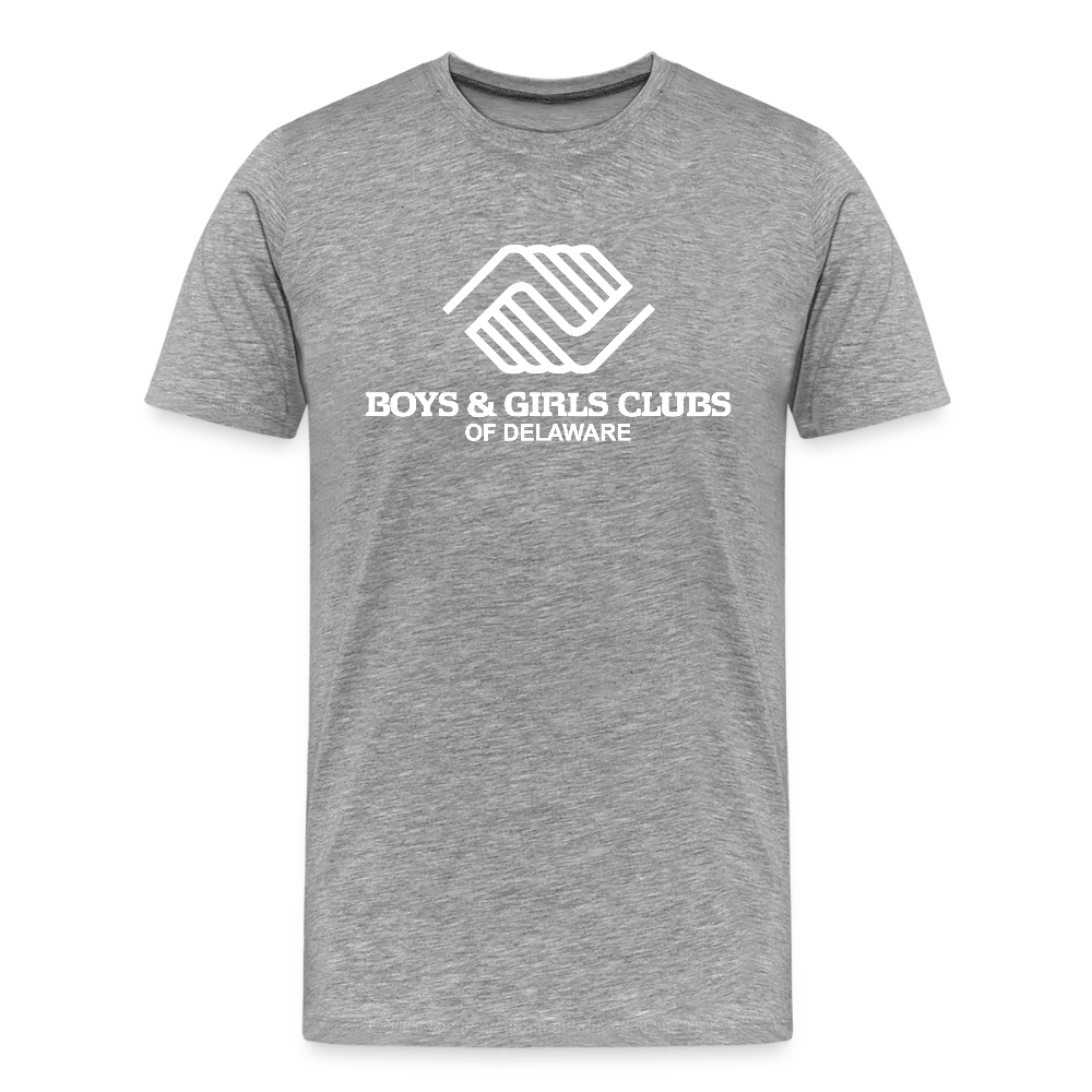 LOGO ONLY Men's Premium T-Shirt - heather gray