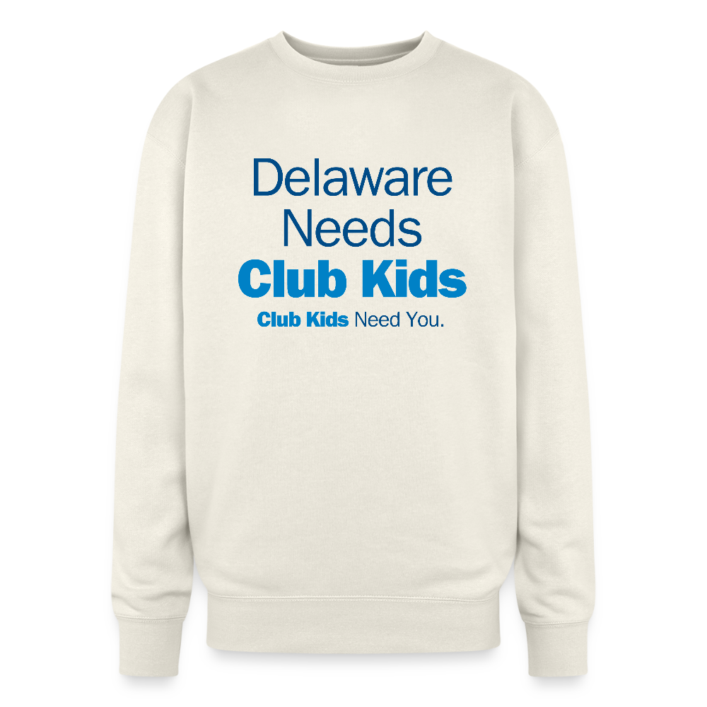 Delaware Needs Club Kids Oversized Crewneck Sweatshirt - ivory